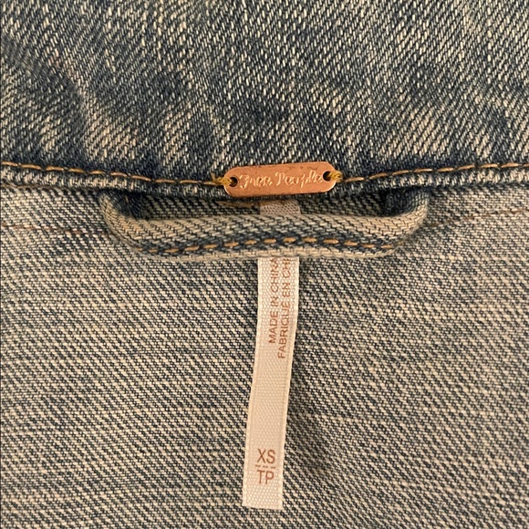 Free People Glam Edition Blue Jean Jacket - Picture 5 of 6